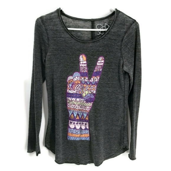 Chaser Peace Fingers Triblend long sleeve tee - Picture 2 of 8